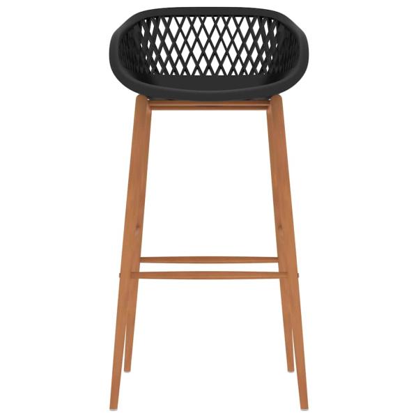 Barhocker 2 Stk. Schwarz