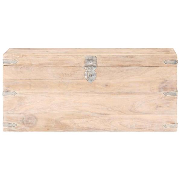 Truhe 90x40x40 cm Akazie Massivholz