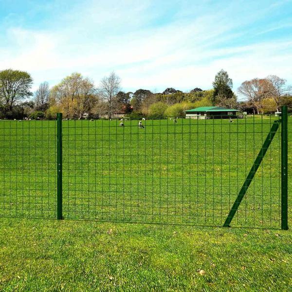 ARDEBO.de - Eurozaun Stahl 25 x 1,7 m Grün
