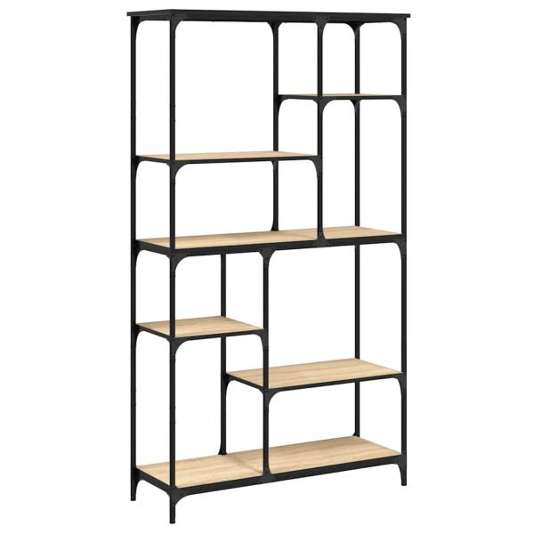 B?cherregal Sonoma-Eiche 99x35,5x176 cm Holzwerkstoff und Stahl