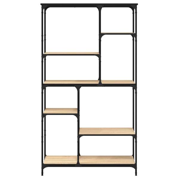 B?cherregal Sonoma-Eiche 99x35,5x176 cm Holzwerkstoff und Stahl