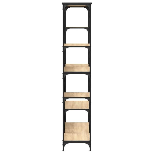 B?cherregal Sonoma-Eiche 99x35,5x176 cm Holzwerkstoff und Stahl