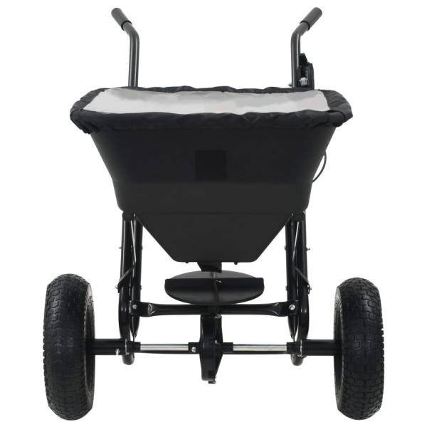 Handstreuwagen Salzstreuer PVC und Stahl 106x73x76 cm 45 L