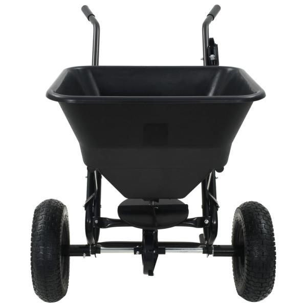 Handstreuwagen Salzstreuer PVC und Stahl 106x73x76 cm 45 L