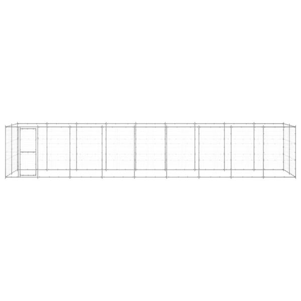 Outdoor-Hundezwinger Verzinkter Stahl 21,78 m²