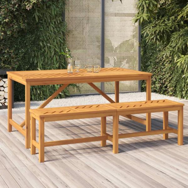 ARDEBO.de - Gartenbank 150 cm Massivholz Akazie