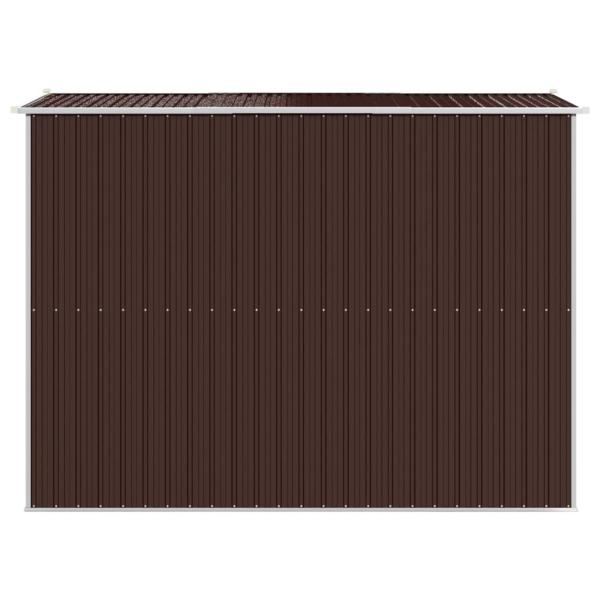 Geräteschuppen Dunkelbraun 192x274x223 cm Verzinkter Stahl