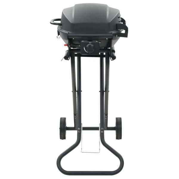 Gasgrill Tragbar mit Kochzone Schwarz