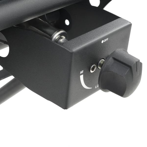 Gasgrill Tragbar mit Kochzone Schwarz