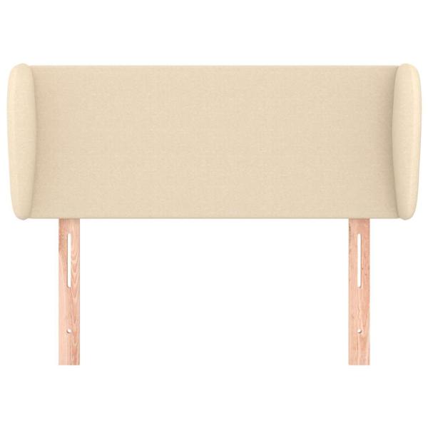 Kopfteil mit Ohren Creme 103x23x78/88 cm Stoff