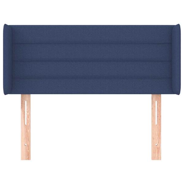 Kopfteil mit Ohren Blau 83x16x78/88 cm Stoff