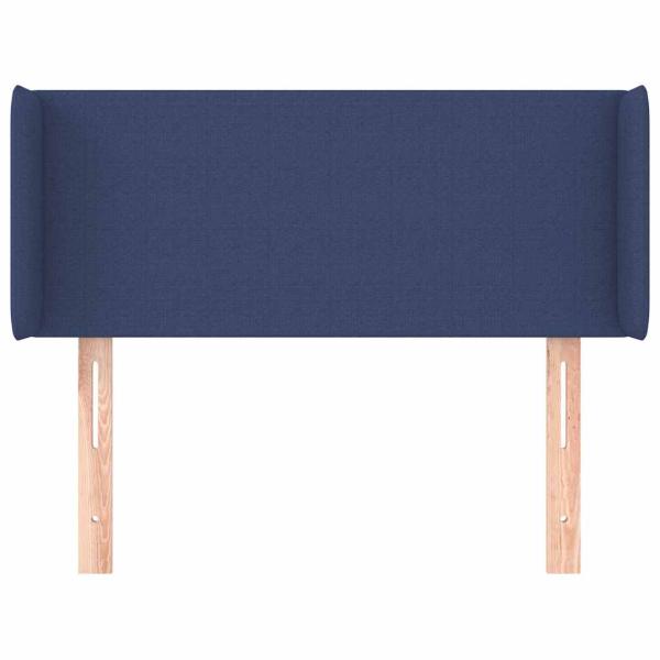 Kopfteil mit Ohren Blau 93x16x78/88 cm Stoff