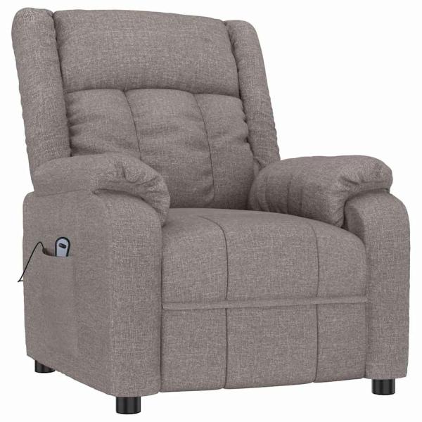 Relaxsessel Elektrisch Taupe Stoff