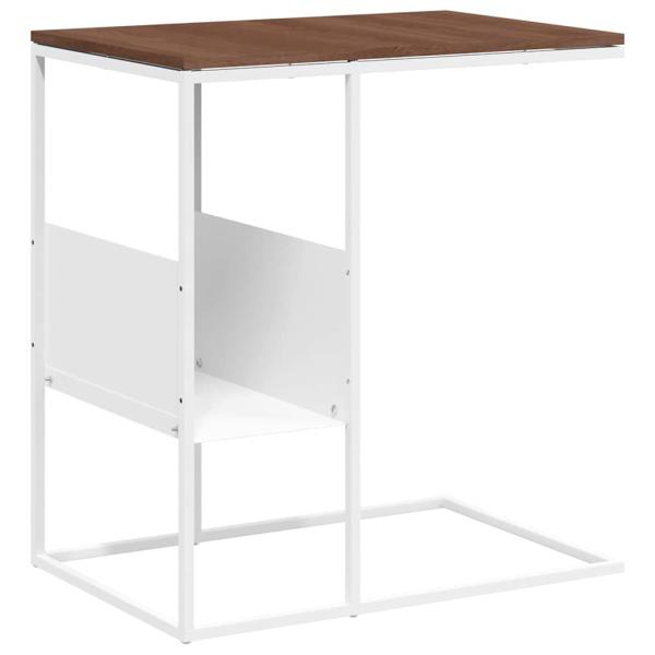 Beistelltisch Weiß 55x36x59,5 cm Holzwerkstoff