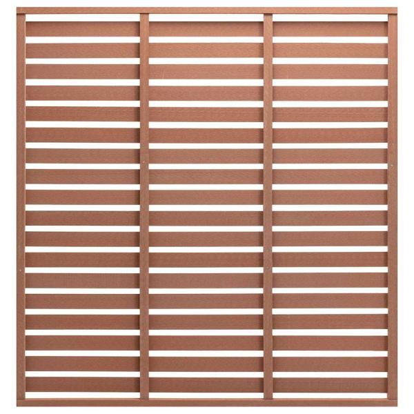 ARDEBO.de - Zaunplatte WPC 180x180 cm Braun