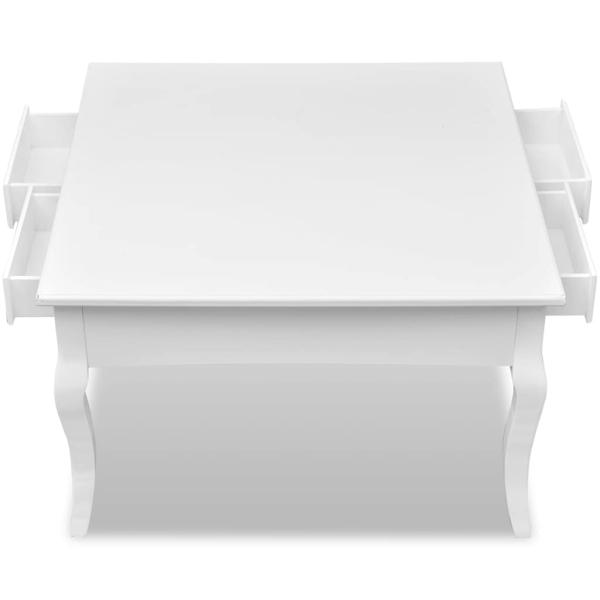 Couchtisch mit 4 Schubladen Wei?