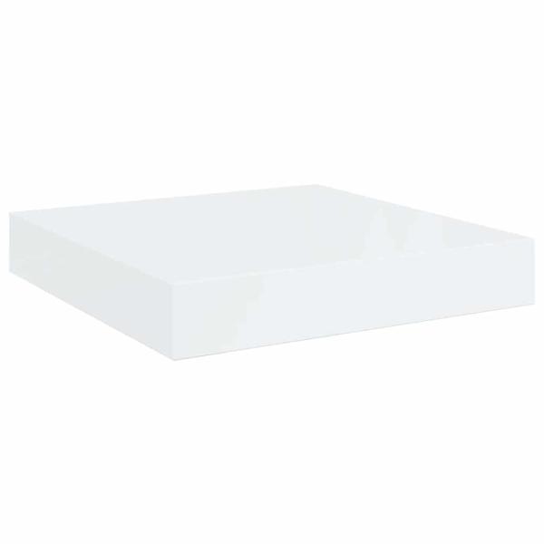 Schweberegal Hochglanz-Wei? 23x23,5x3,8 cm MDF