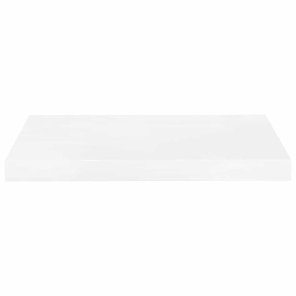 Schweberegal Hochglanz-Weiß 50x23,5x3,8 cm MDF