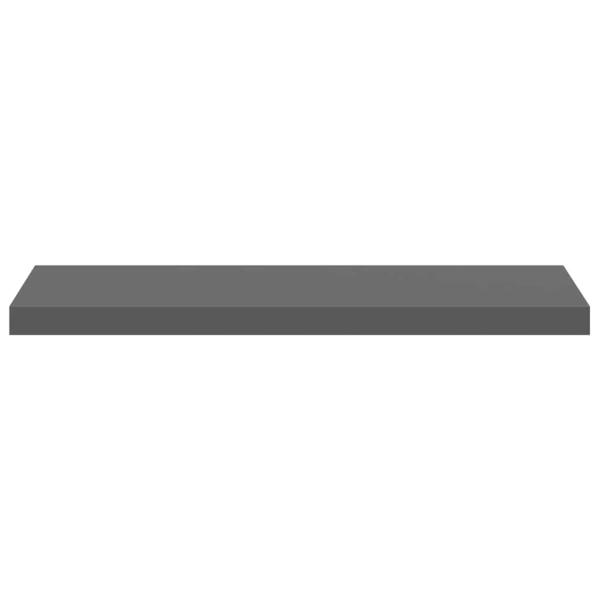 Schweberegal Hochglanz-Grau 80x23,5x3,8 cm MDF