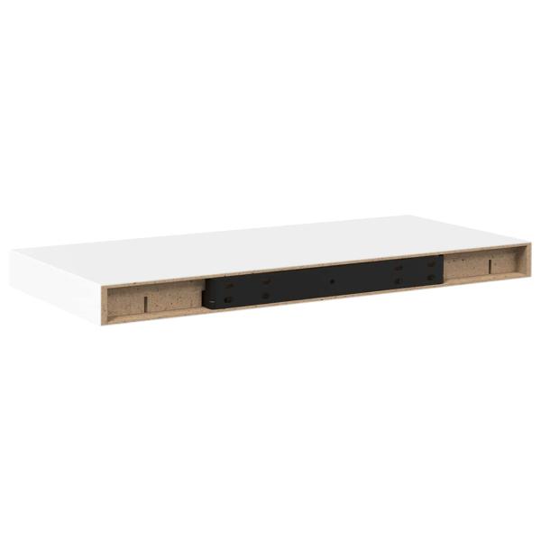Schweberegal Weiß 50x23,5x3,8 cm MDF