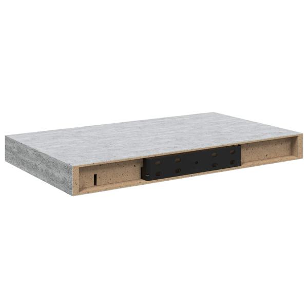 Schweberegal Betongrau 40x23,5x3,8 cm MDF
