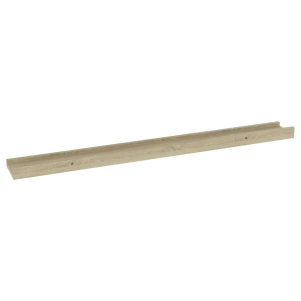 Wandregale 2 Stk. Sonoma-Eiche 80 x 9 x 3 cm
