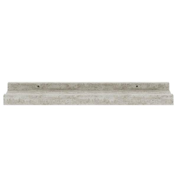Wandregale 4 Stk. Betongrau 40x9x3 cm