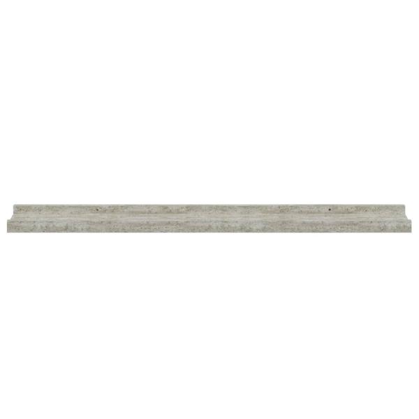 Wandregale 4 Stk. Betongrau 80x9x3 cm