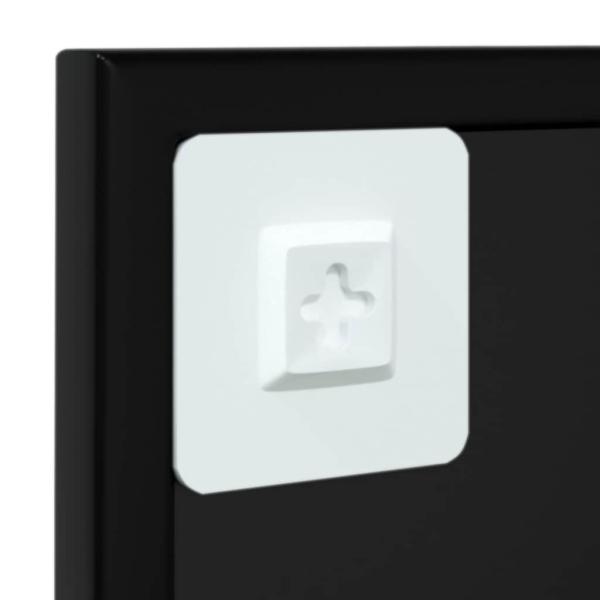 Wandspiegel Schwarz 60x60 cm Metall