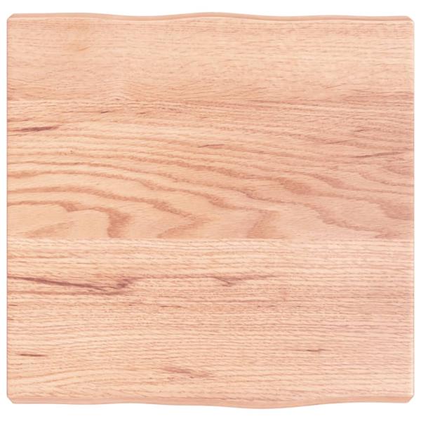 Tischplatte 40x40x(2-4) cm Massivholz Behandelt Baumkante