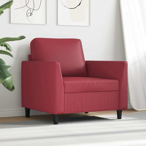 Sessel Weinrot 60 cm Kunstleder