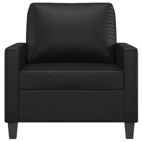 Sessel Schwarz 60 cm Kunstleder