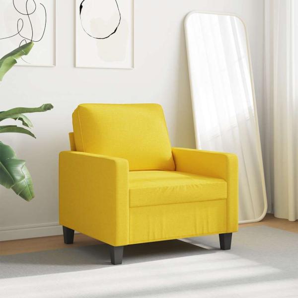 Sessel Hellgelb 60 cm Stoff