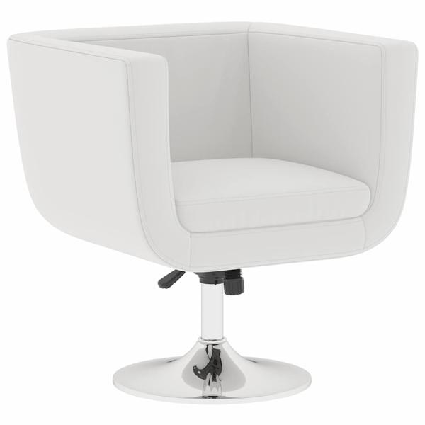 Barsessel 2 Stk. Weiß Kunstleder