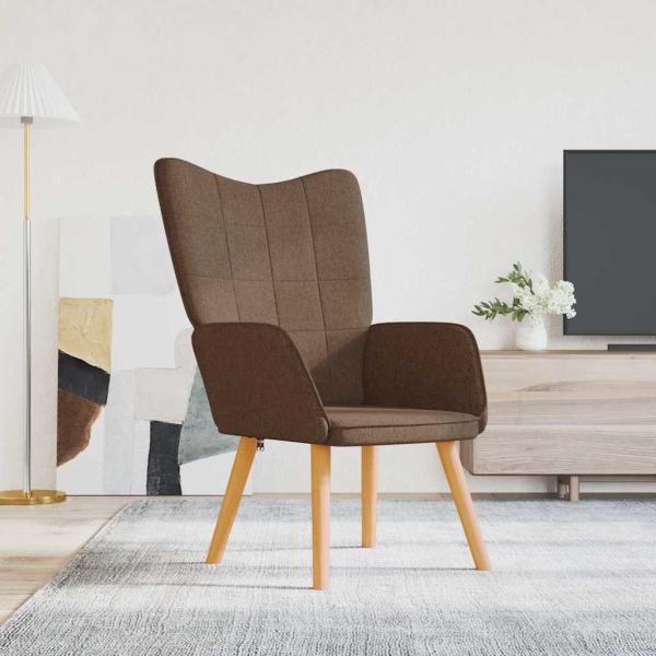 ARDEBO.de - Relaxsessel Braun Stoff