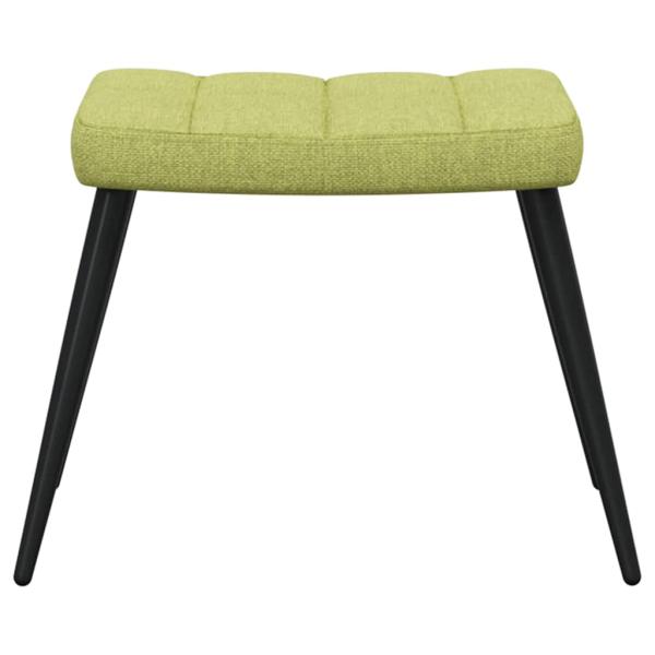 Relaxsessel mit Hocker Grün Stoff