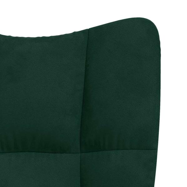 Relaxsessel Dunkelgrün Samt