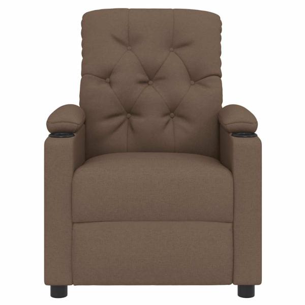 Relaxsessel Braun Stoff