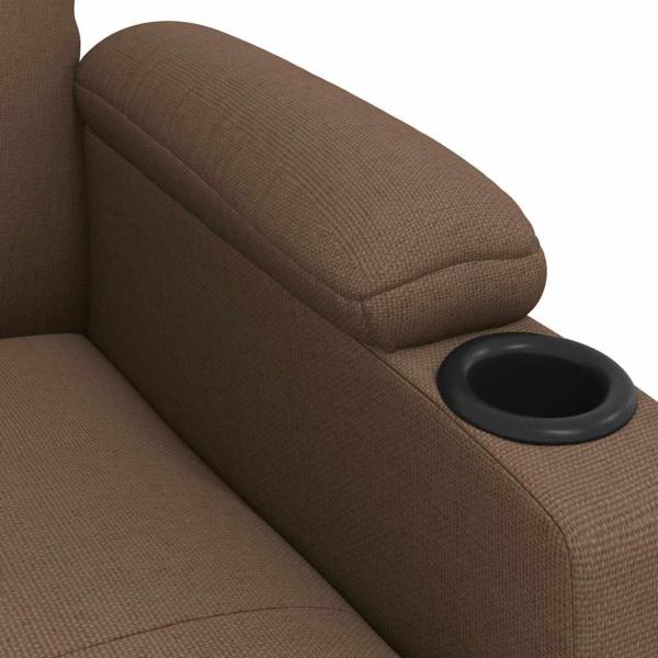 Relaxsessel Braun Stoff