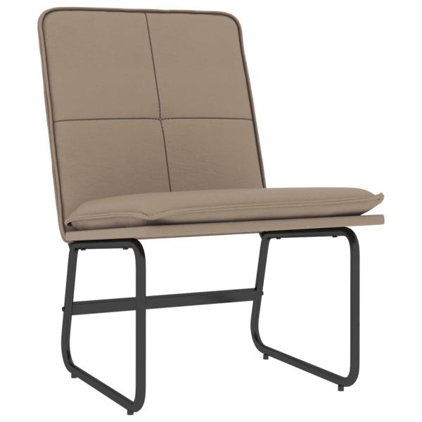Loungesessel Cappuccino-Braun 54x75x76 cm Kunstleder