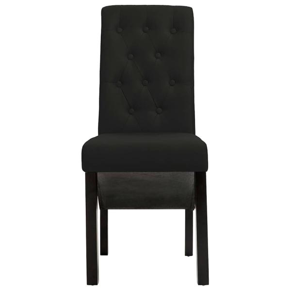 Esszimmerstühle 6 Stk. Schwarz Stoff