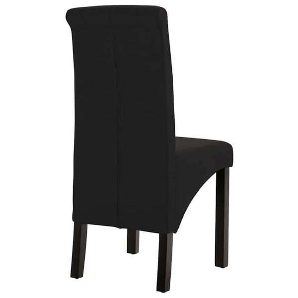 Esszimmerstühle 6 Stk. Schwarz Stoff