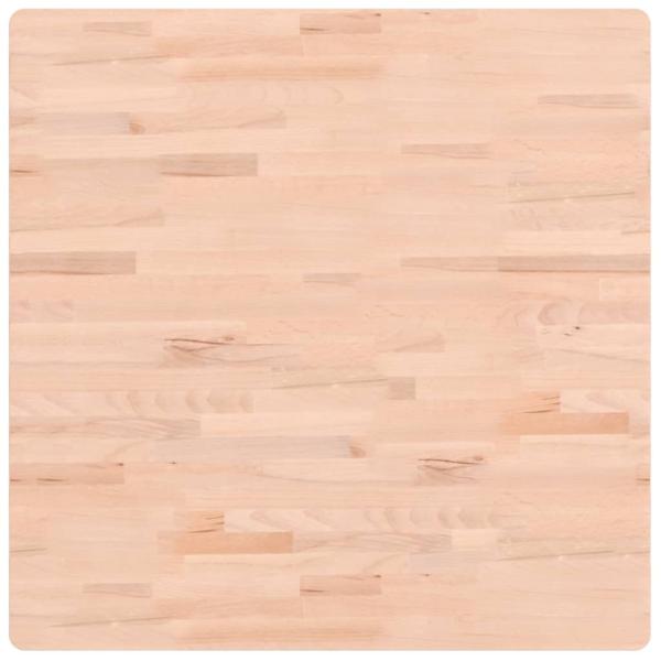 Tischplatte 80x80x1,5 cm Quadratisch Massivholz Buche