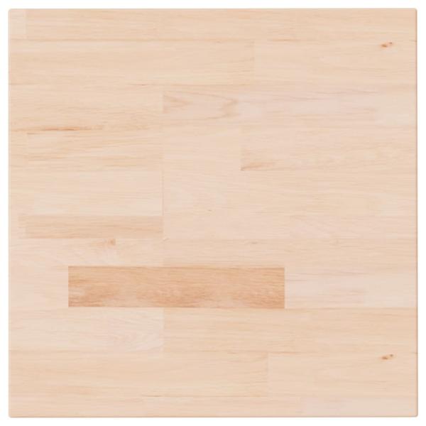 Tischplatte Quadratisch 40x40x4 cm Eichenholz Unbehandelt