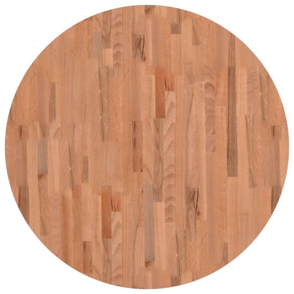 Tischplatte Ø90x1,5 cm Rund Massivholz Buche