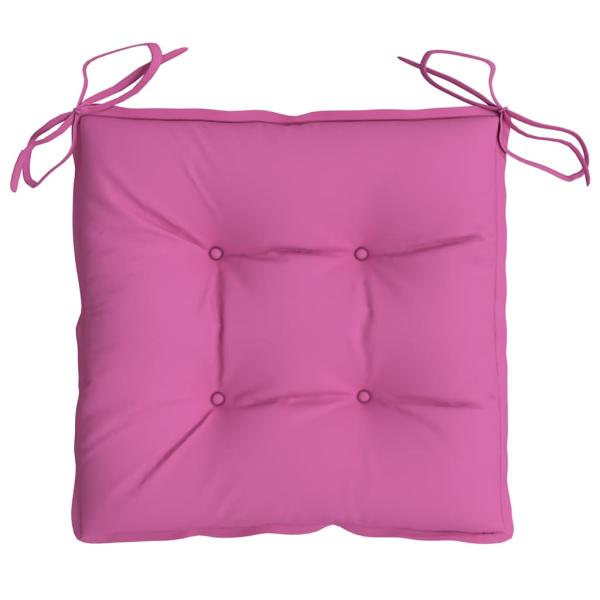 Stuhlkissen 6 Stk. Rosa 50x50x7 cm Oxford-Gewebe