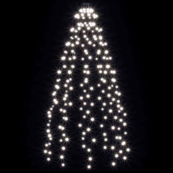 Weihnachtsbaum-Lichternetz mit 210 LEDs Kaltweiß 210 cm