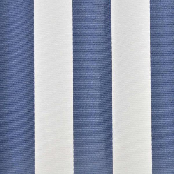 Ersatzstoff für Markise Blau und Weiß 450x300 cm Polyester