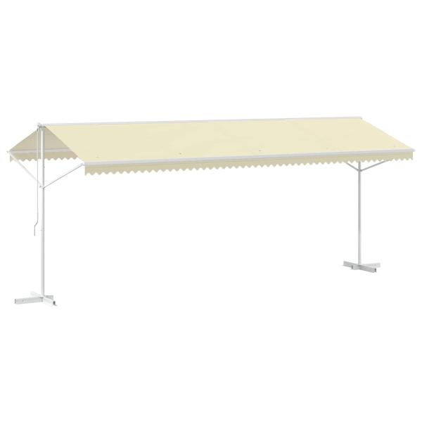 Freistehende Markise 600x300 cm Creme