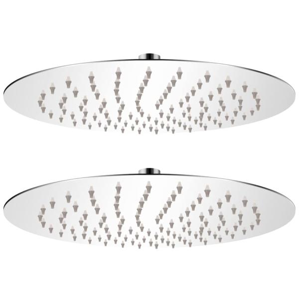 ARDEBO.de - Regenduschköpfe 2 Stk. Edelstahl Ø 25 cm